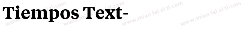 Tiempos Text字体转换